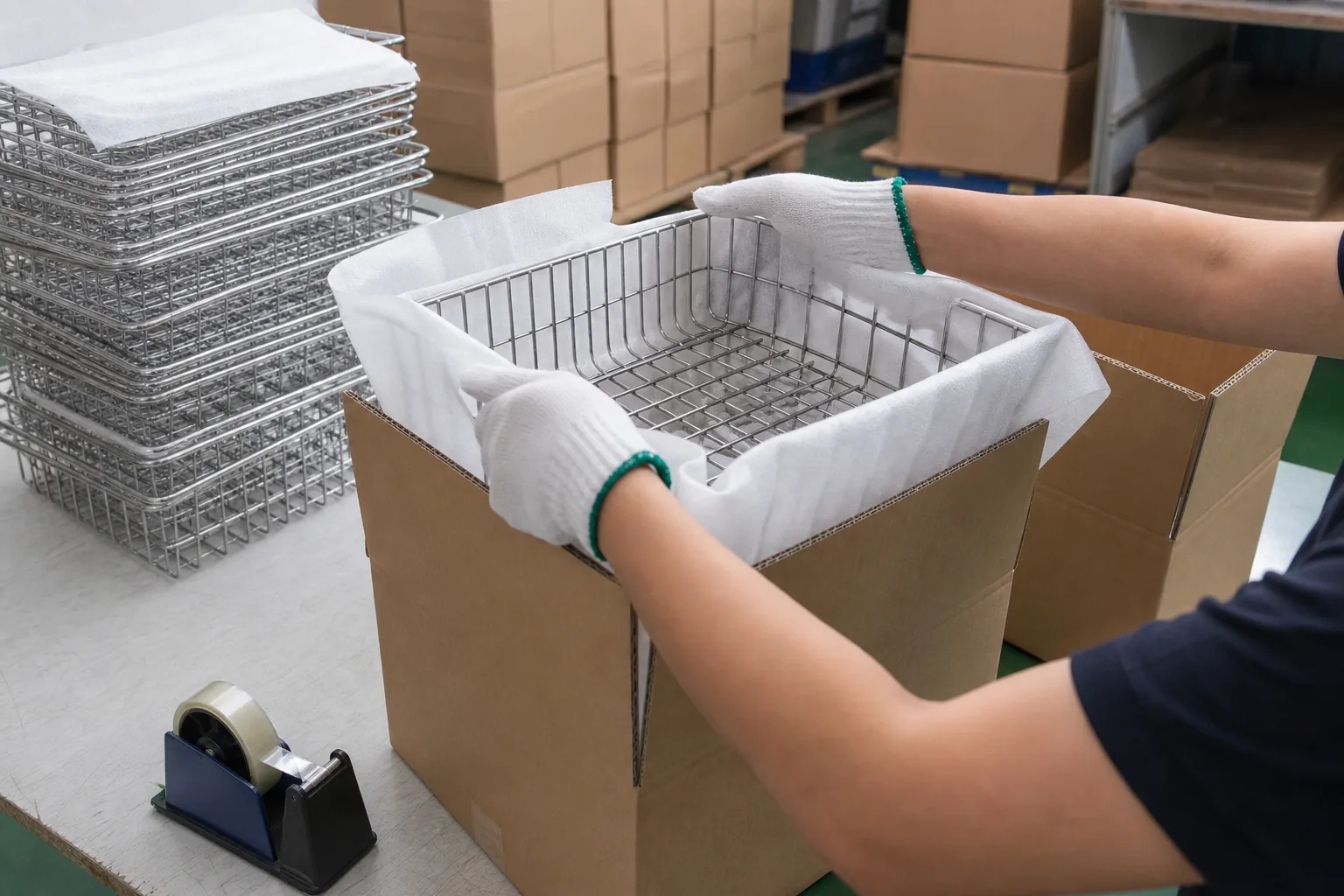 Packing process at Koitor