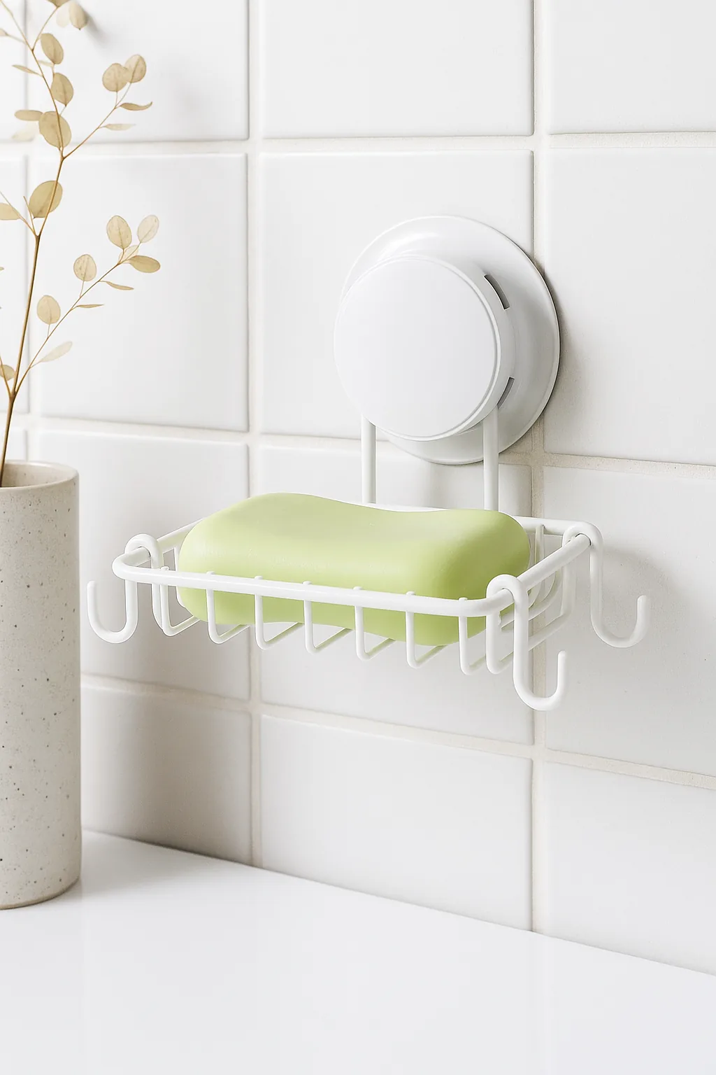 Cesta para jabones con ganchos