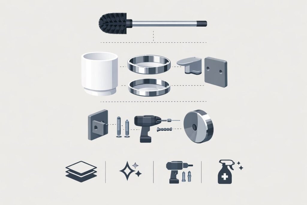 How to Choose Wall Mounted Toilet Brushes: Materials, Finish, Mounting & Hygiene Checklist