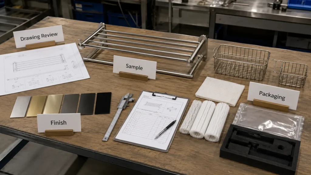 Small batch OEM hardware buyer checklist for MOQ samples and lead time