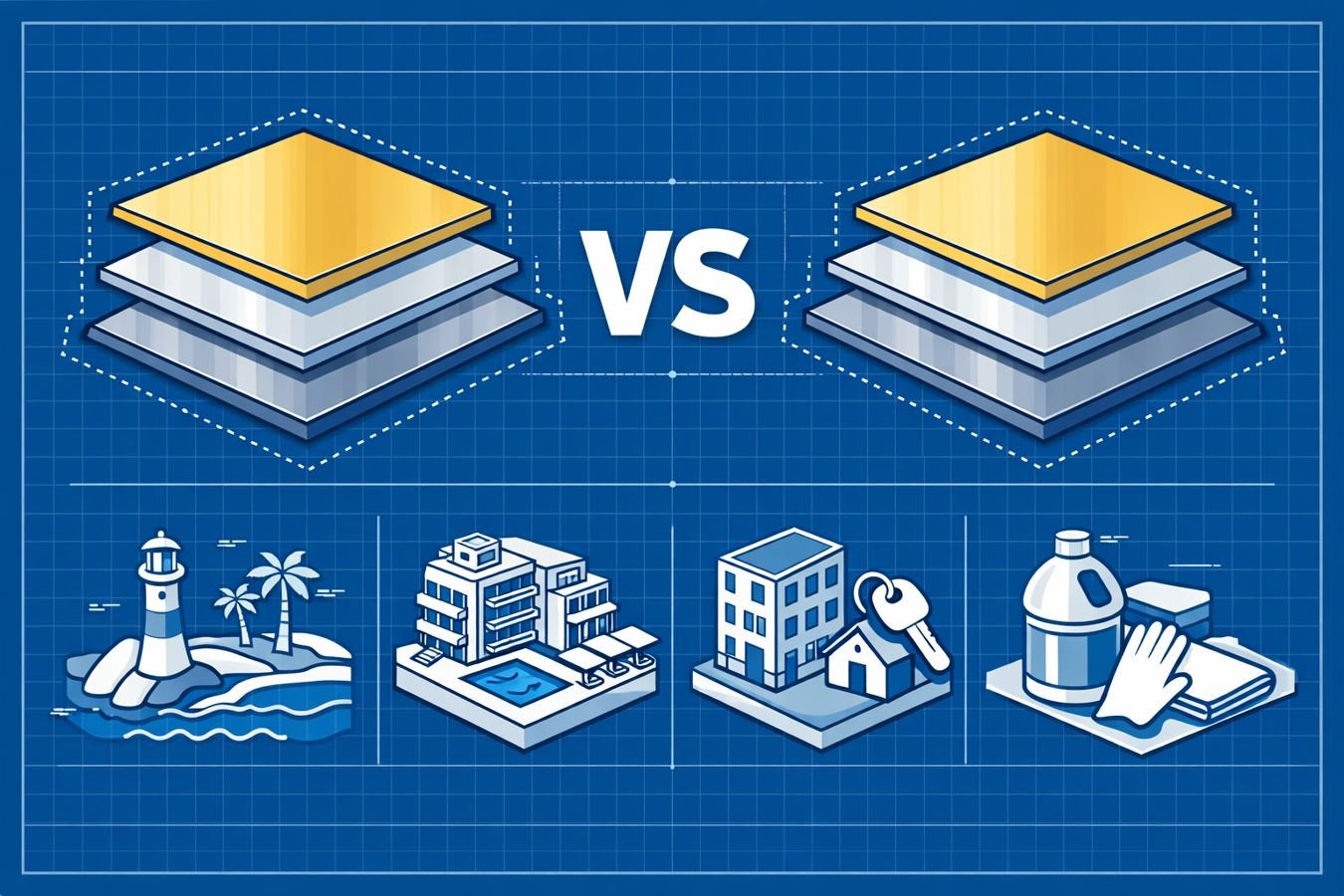 SS304 vs SS201 + Surface Finish Stack Selection Guide (Coastal, Hotel, Rental, High-Chlorine)