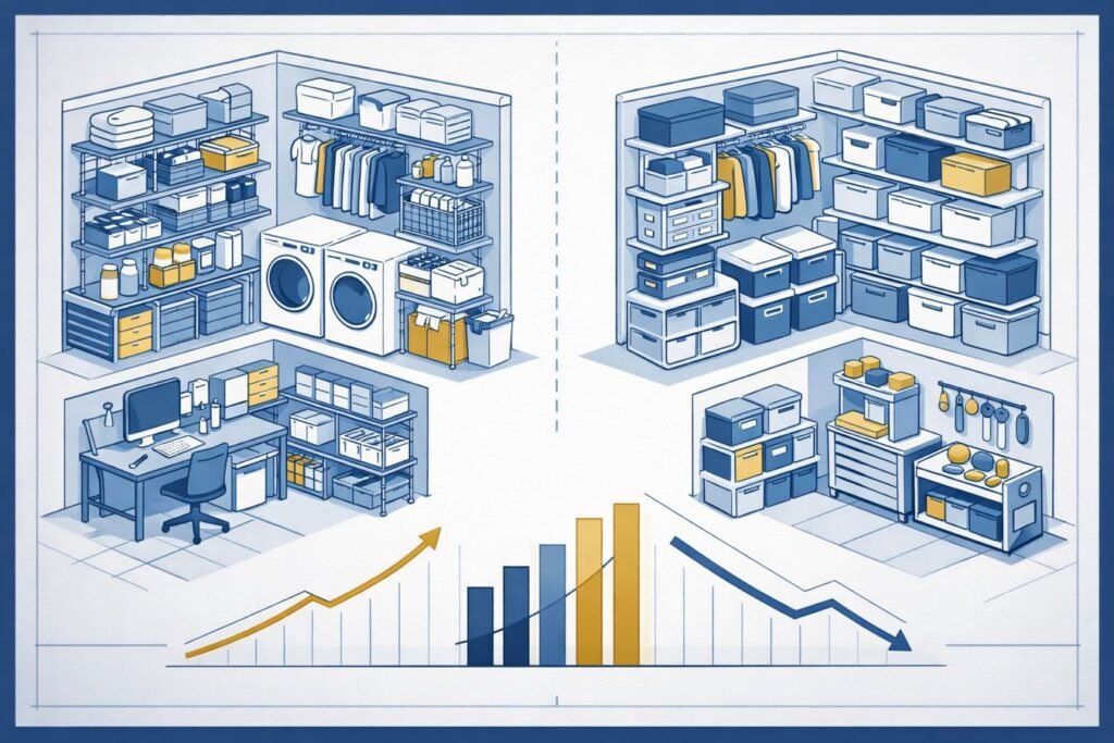 Metal wire versus plastic materials for sustainable home storage products
