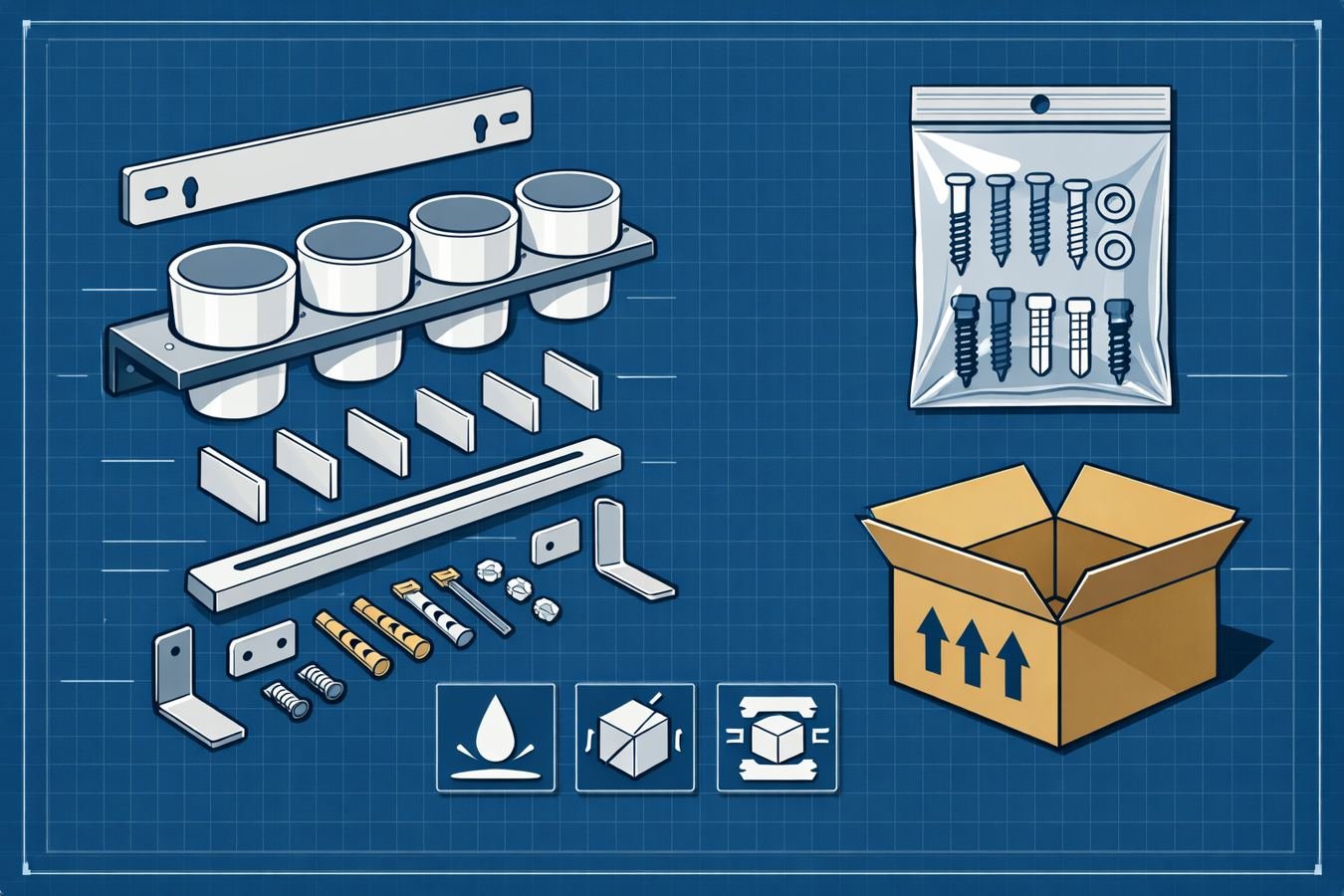 Wall Mounted Cup Holder Packaging Engineering: Export Pack-Out Specs to Prevent Scratches, Deformation & Missing Parts