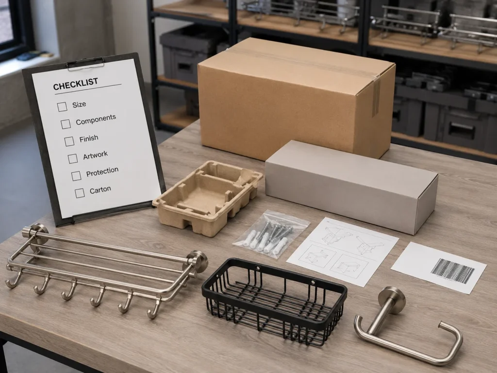 Retail packaging approval checklist for bathroom hardware buyers