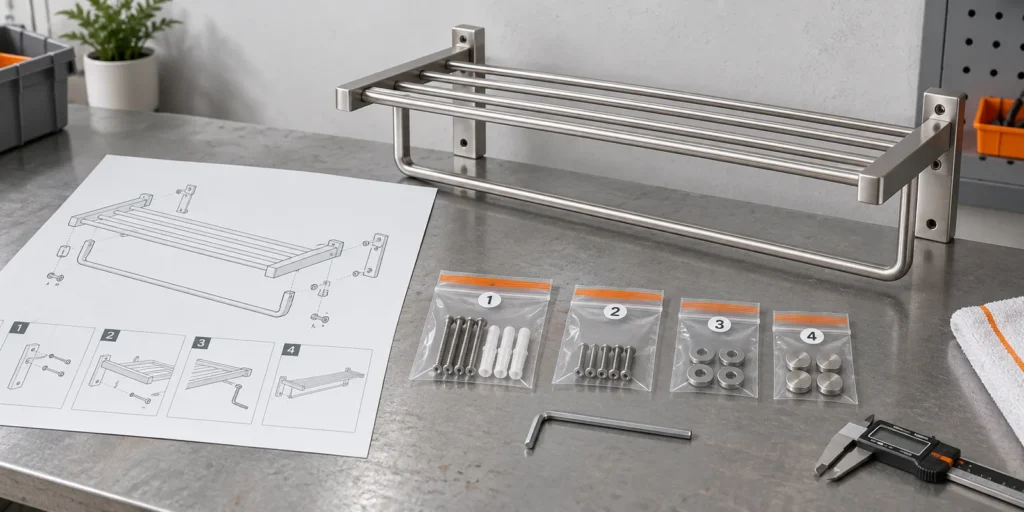 Bathroom Rack Assembly Instructions for Private Label Products