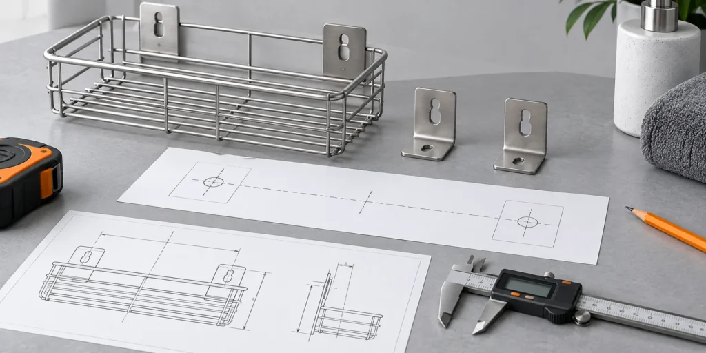 Shower Caddy Mounting Hole Spacing Guide for OEM Buyers