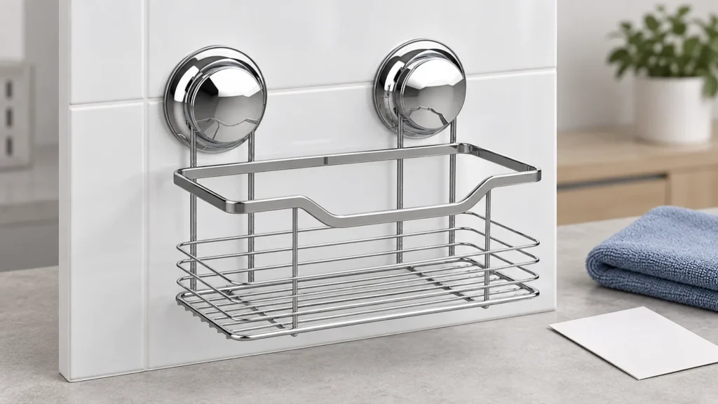 Suction Cup Bathroom Accessory Removal and Repositioning Guide
