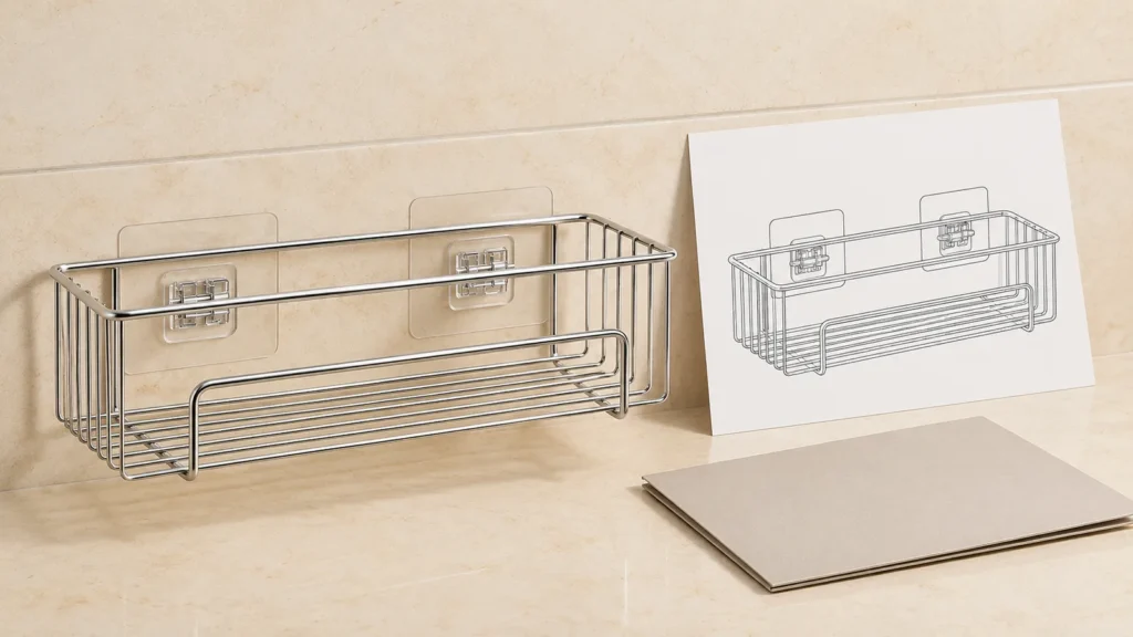 Adhesive Shower Caddy Mounting Validation for OEM Buyers