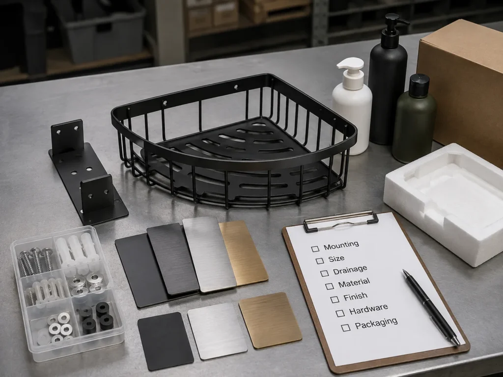 Buyer checklist for selecting a custom shower caddy manufacturer