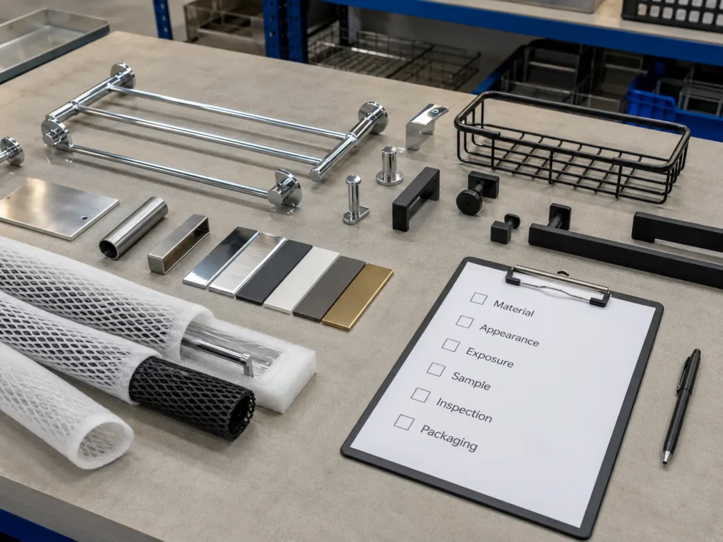 Buyer checklist for choosing chrome or powder coating bathroom hardware