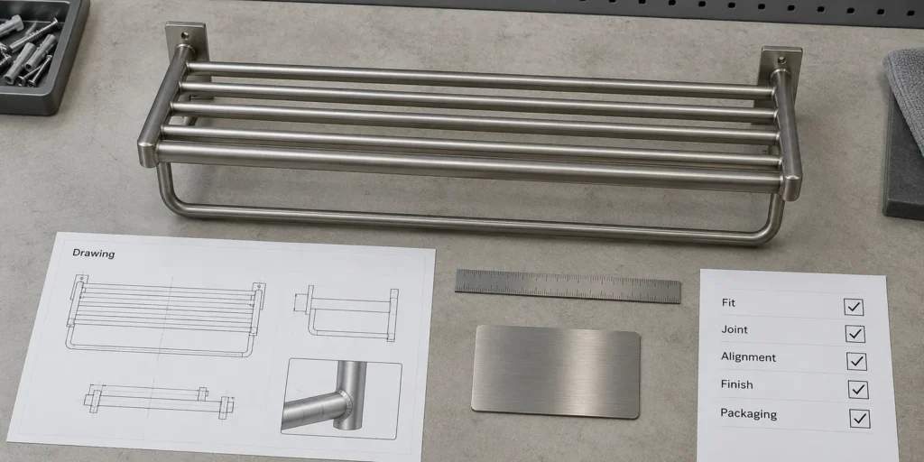 Bathroom hardware welding quality checklist for importers