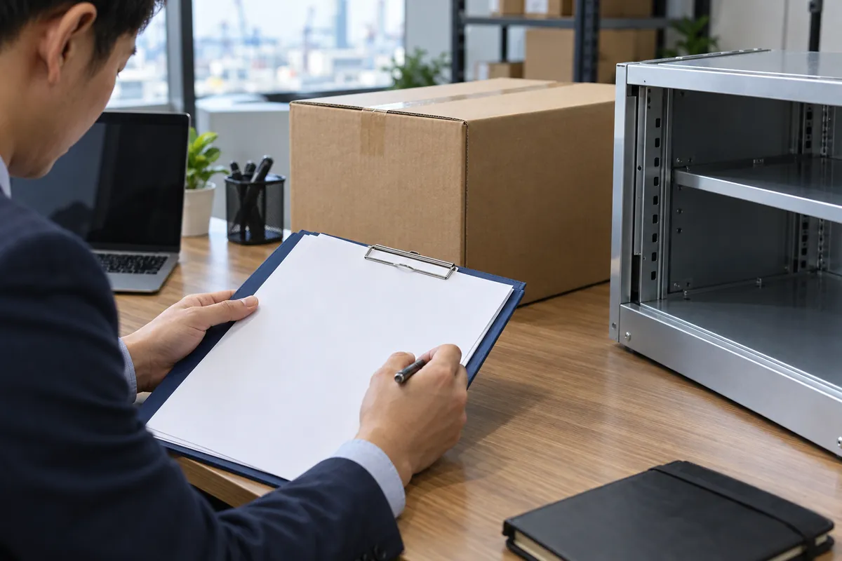 Hardware shipment file with product details separated from importer identity setup