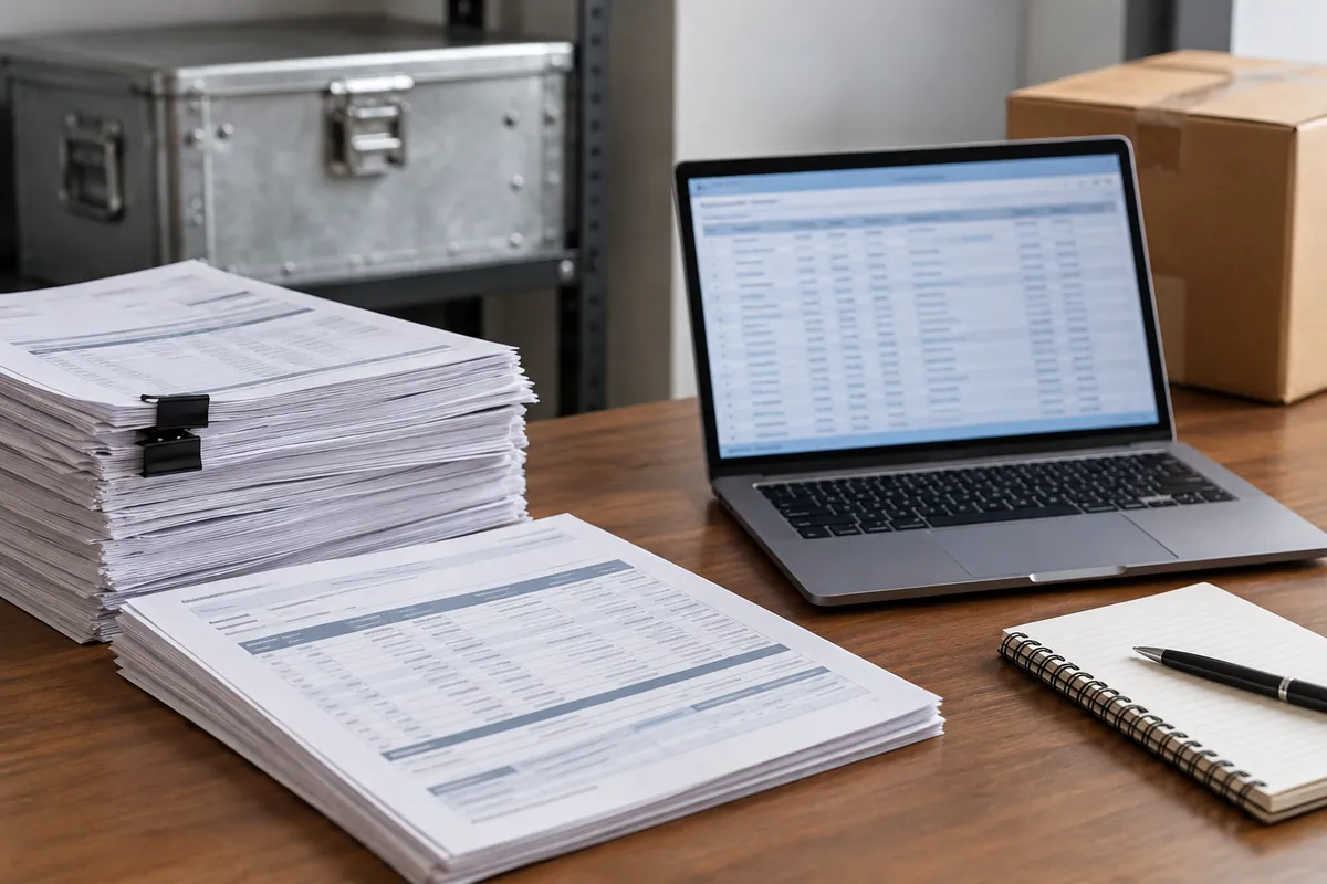 Importer reconciling entry data with protected commercial records and exception notes