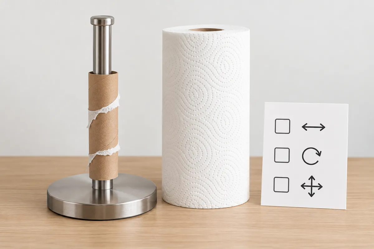 Buyer review set for roll drag, refill access and countertop base movement