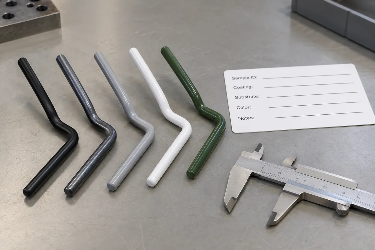 Coated wire sample edges identified before laboratory submission