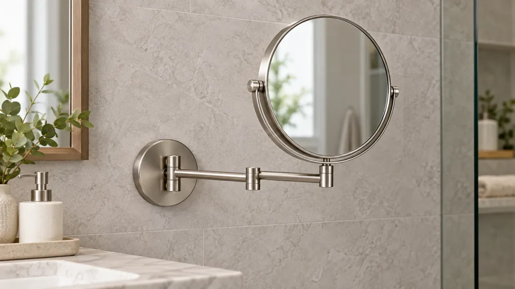 Wall Mounted Makeup Mirror Arm and Hinge Specification