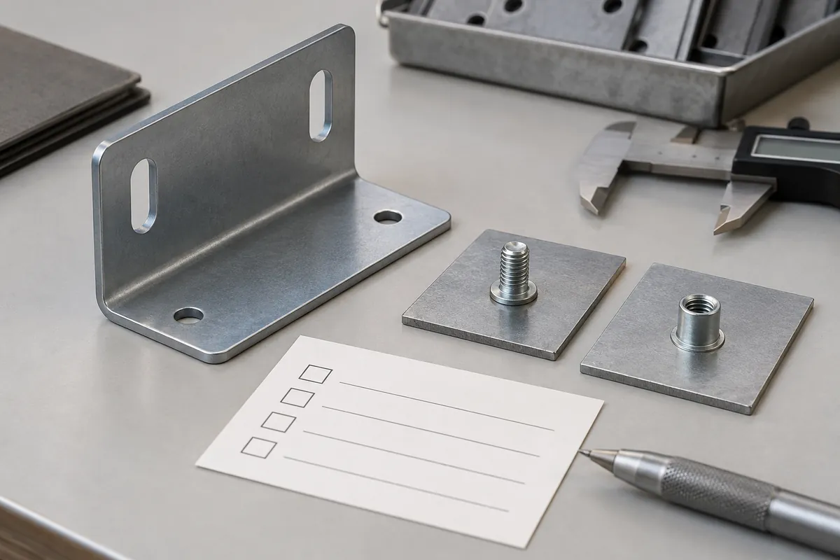 Buyer inspection set for threaded inserts in sheet-metal hardware