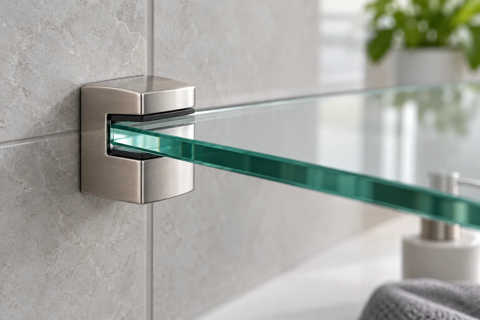 Glass shelf clamp and gasket interface for buyer fit review