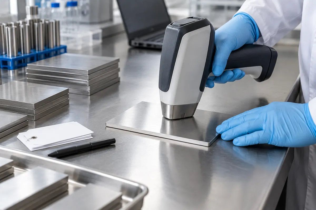 Conceptual review of sample geometry and contact when using handheld XRF.
