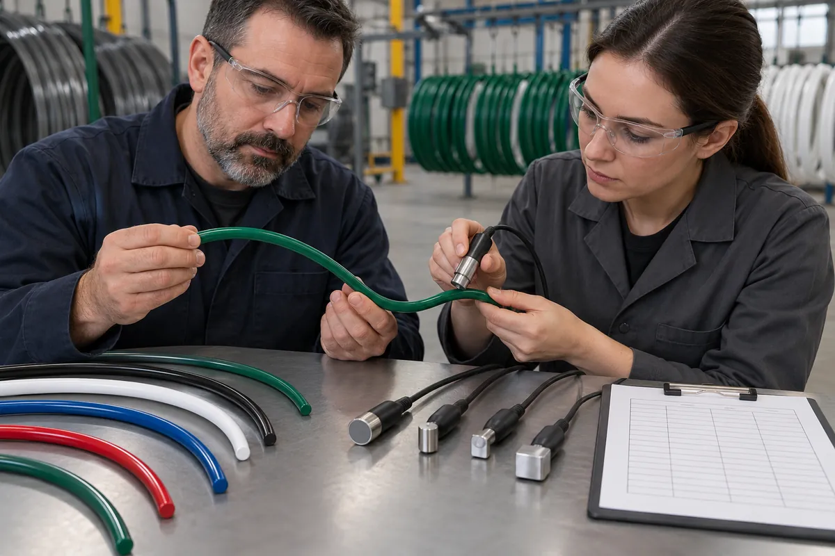 Buyer planning coating measurement locations on a wire-frame sample.