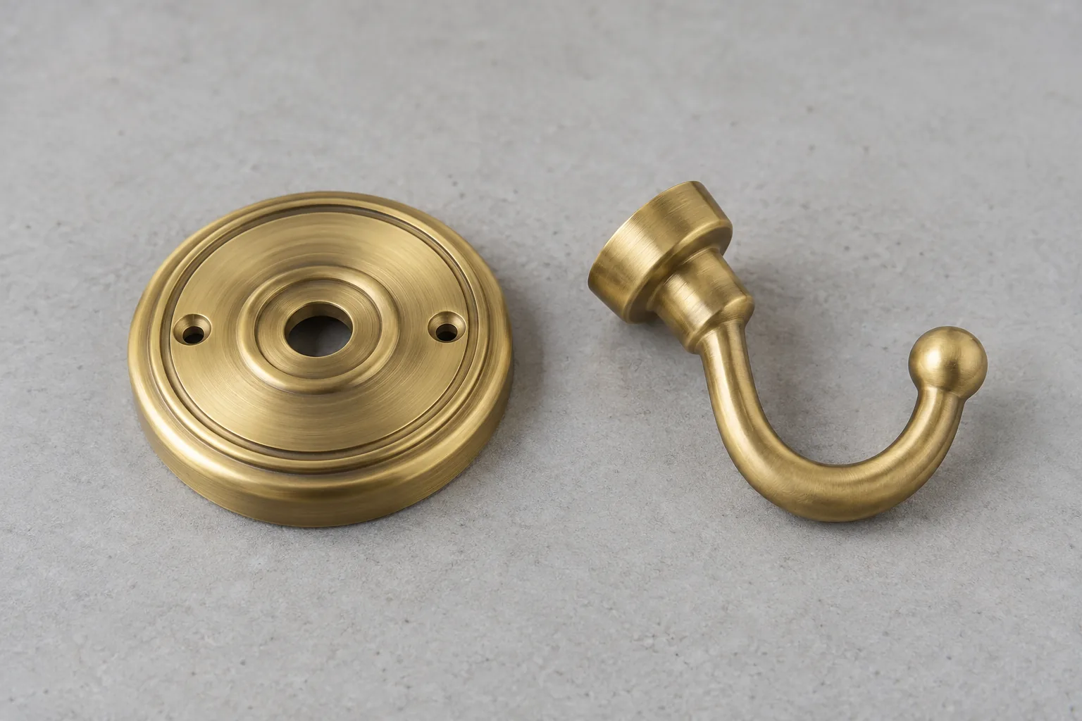 Brass Dezincification Bathroom Hardware for OEM Buyers: product and material identification on an OEM sample table.