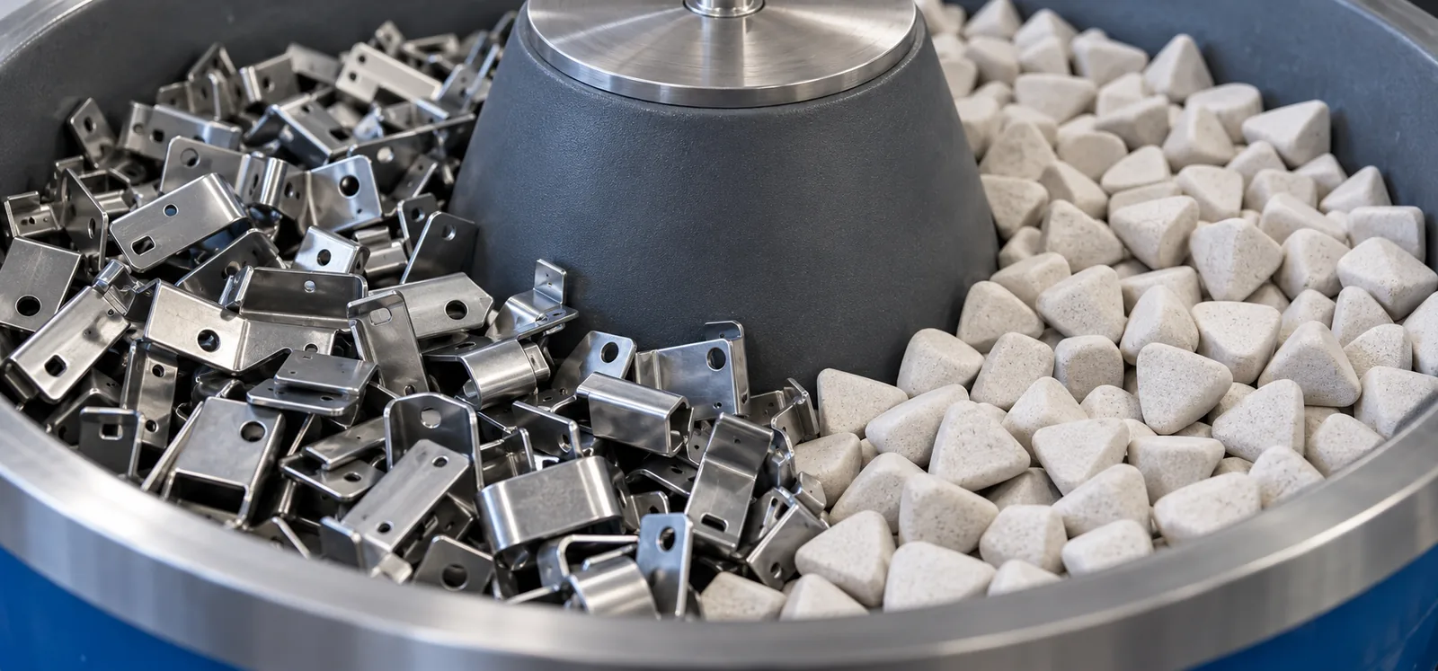 Small metal parts and ceramic media for vibratory finishing review