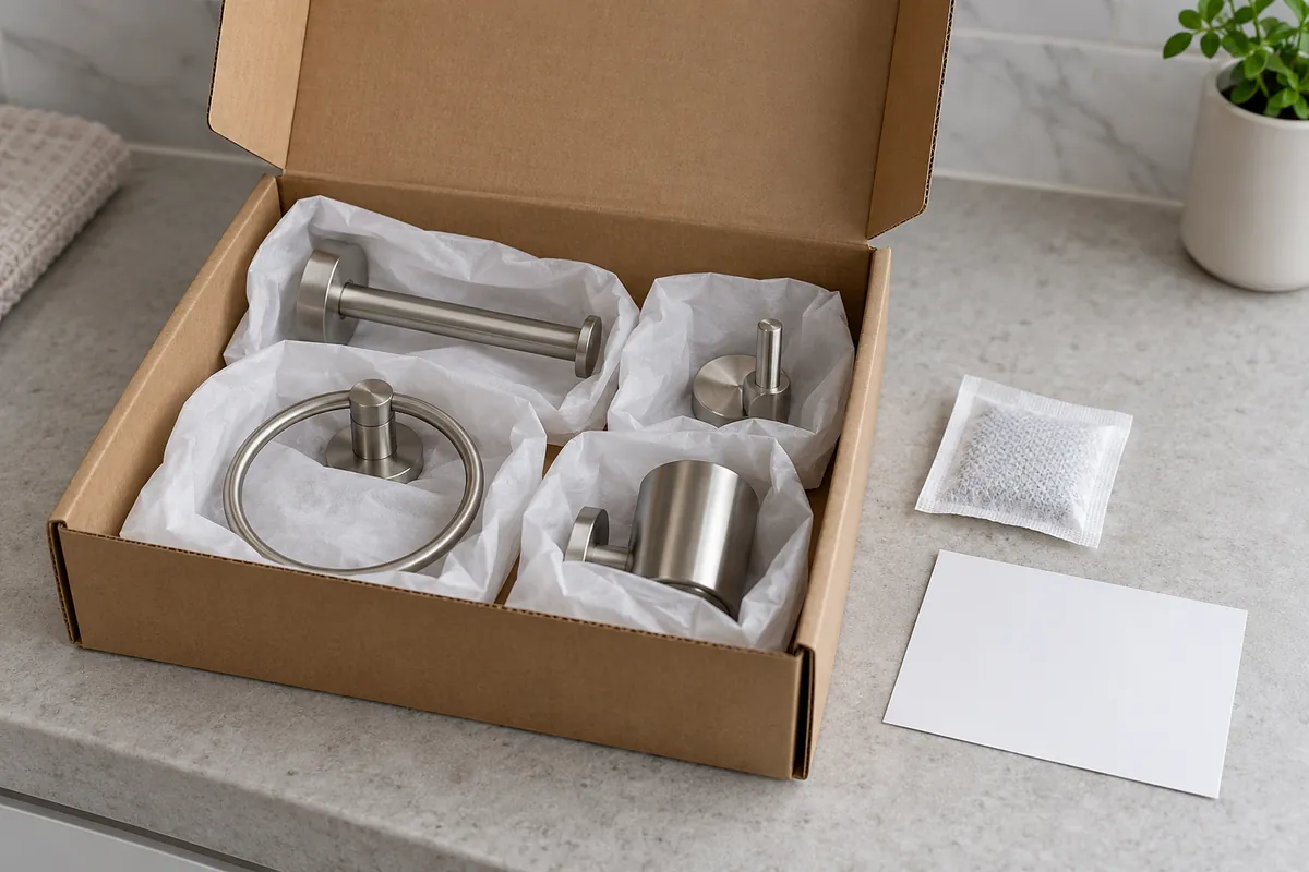 Buyer reviews container moisture path and metal-hardware pack