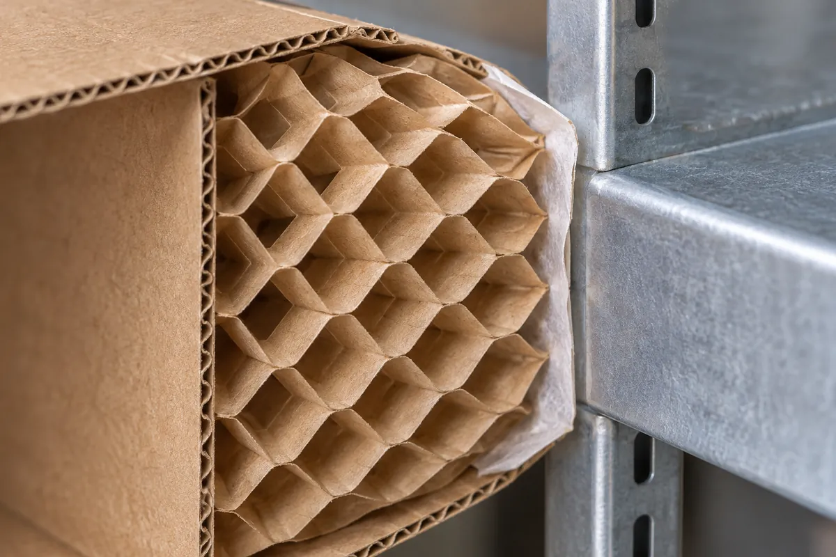 Manufacturing detail relevant to paper honeycomb edge protectors compression packaging