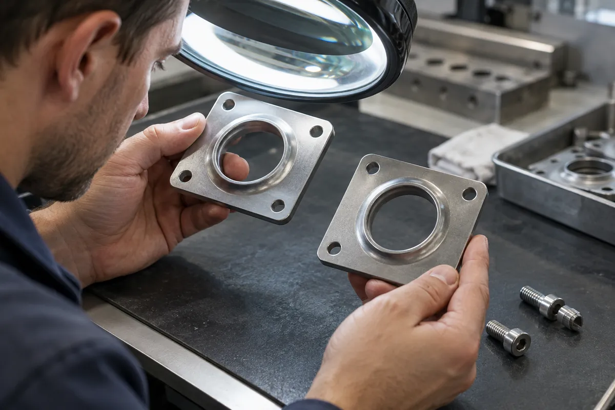 Buyer sample review for sheet metal edge stretching hole expansion cracks