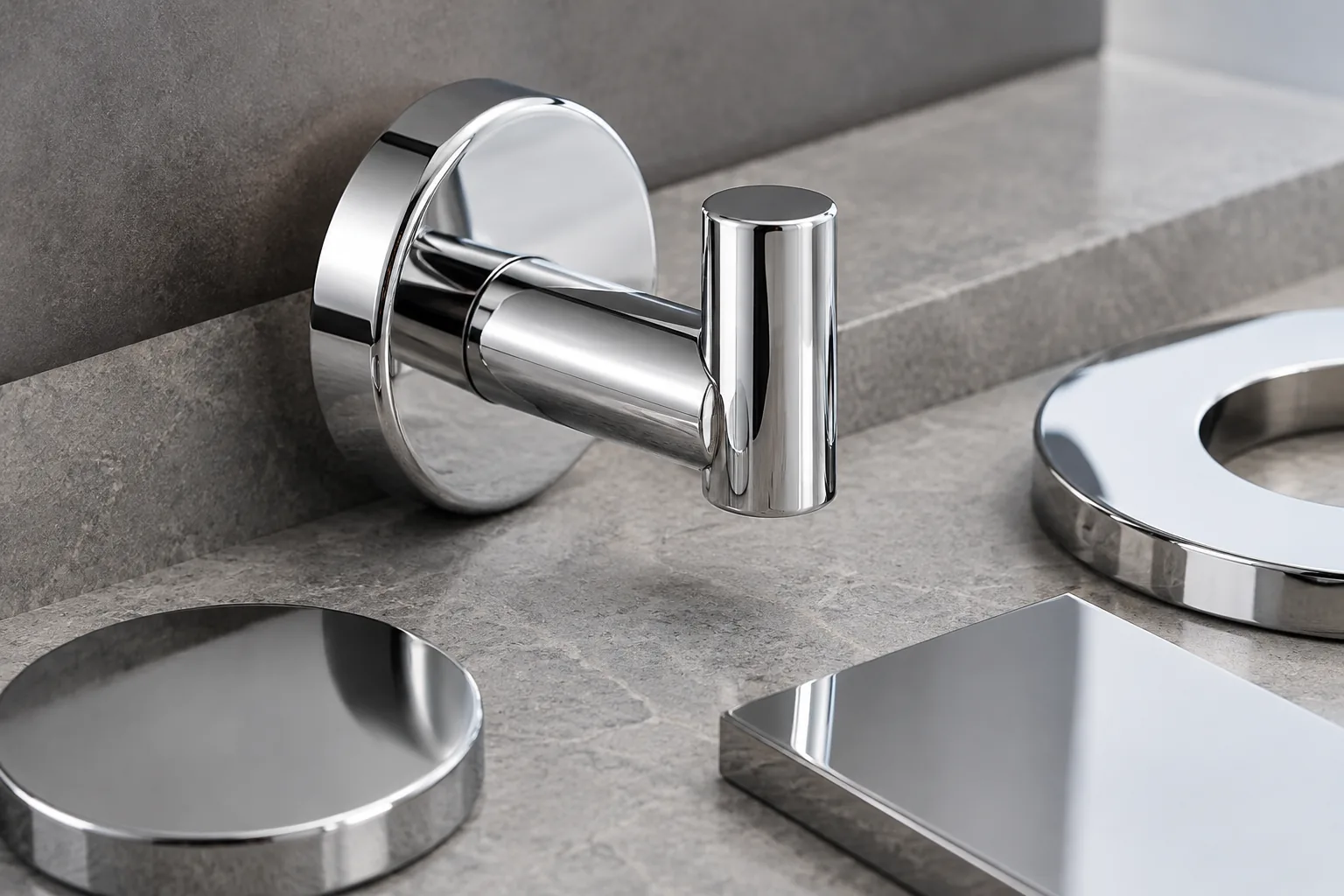 Relevant hardware sourcing scene for Microcracked and Microporous Decorative Chrome Systems