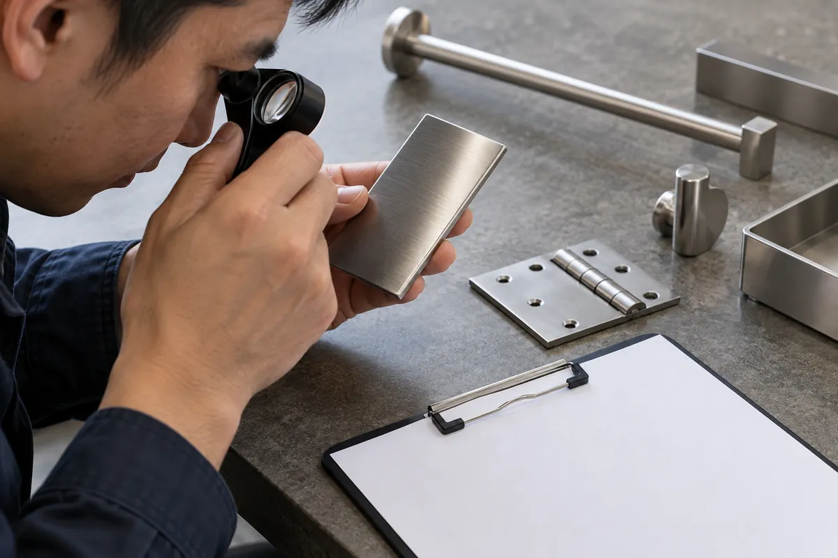 Buyer sample review for Stainless Inclusions and Local Pitting: Supplier Questions