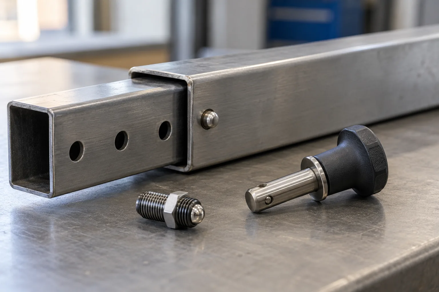 Spring Plungers vs Positive Indexing Pins for Storage Mechanisms: relevant hardware sample and component interface on a sourcing review bench.