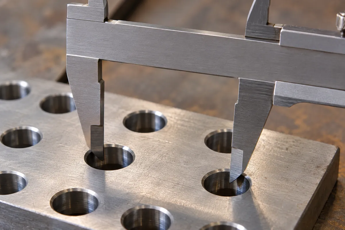 Close view of the component interface relevant to Vision Measurement of Hole-Center Distance: Limits for Buyers.
