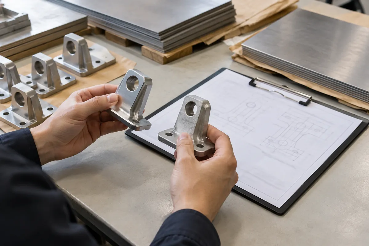 Buyer compares physical samples for OEM Order Cancellation: WIP and Material Liability Questions.