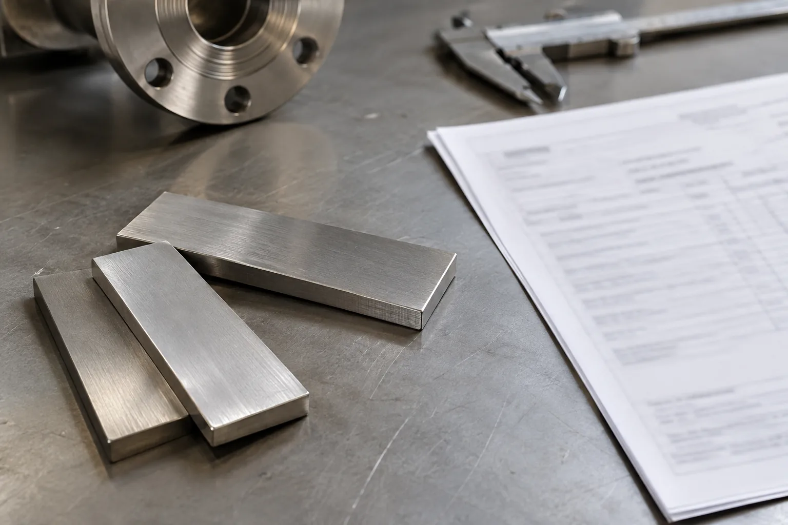 EN10204 Type 2.2 vs 3.1: Material Documents for Hardware Buyers: relevant hardware sample and component interface on a sourcing review bench.