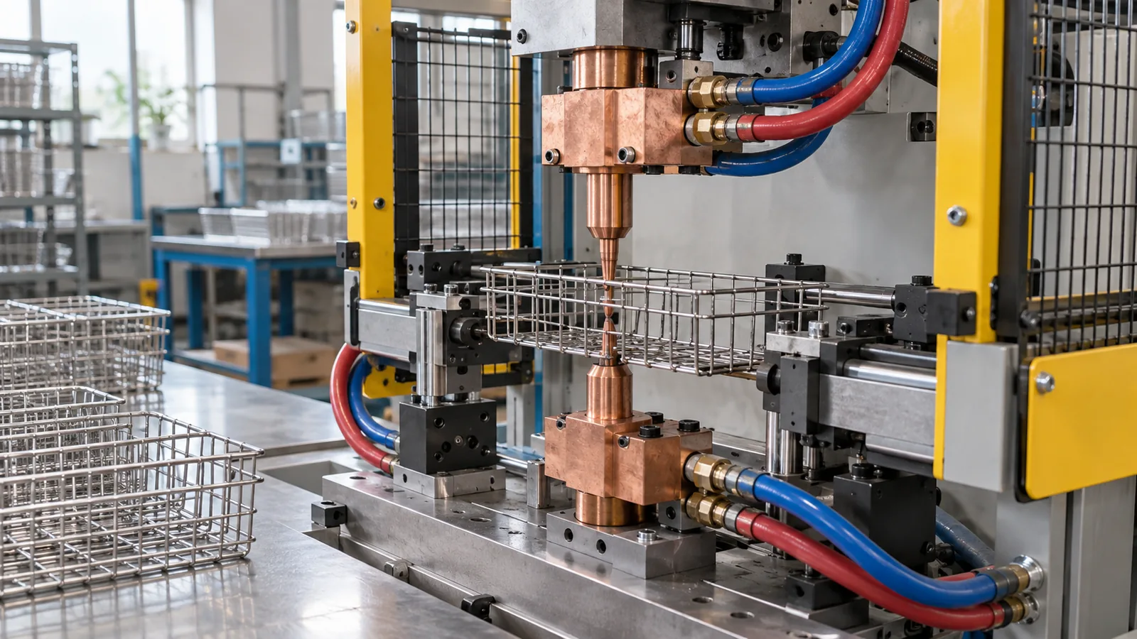 Resistance-Welding Cooling-Water Control for Wire Baskets: metal hardware sourcing scene