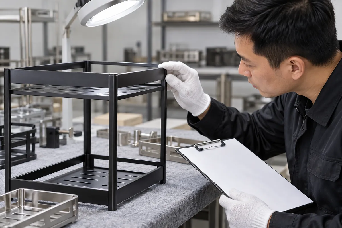 Powder-Gun Nozzle Wear and Coverage on Bathroom Shelves: buyer inspection review