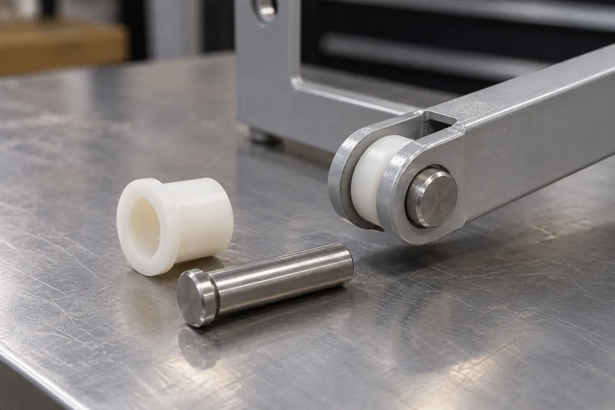 K634 ptfe-filled acetal for bought-in storage pivot components process or interface detail for a buyer.