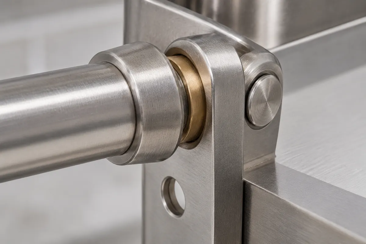 K637 flanged bushings and axial thrust in folding storage pivots process or interface detail for a buyer.