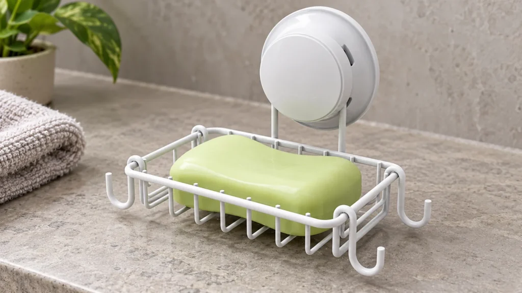 Formed bathroom accessory sample reviewed for visible surface ridging