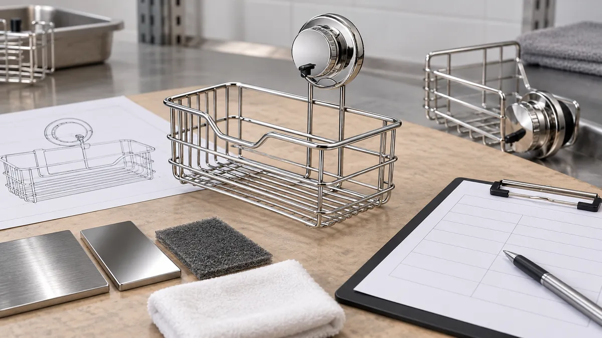 Buyer review of a rack sample and surface preparation notes