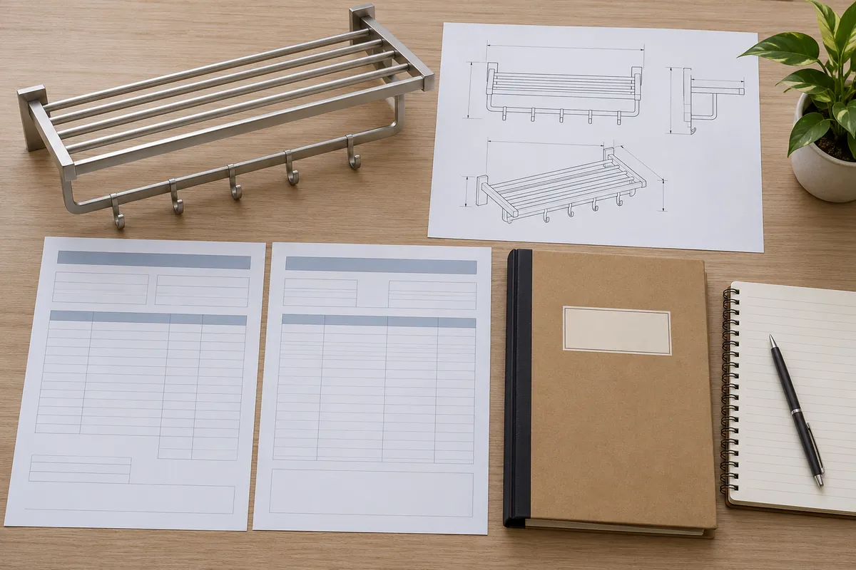 Hardware importer checklist showing product records, broker confirmation and customs accounting documents