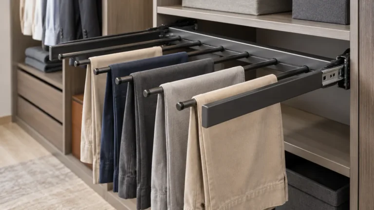 pull out pants rack
