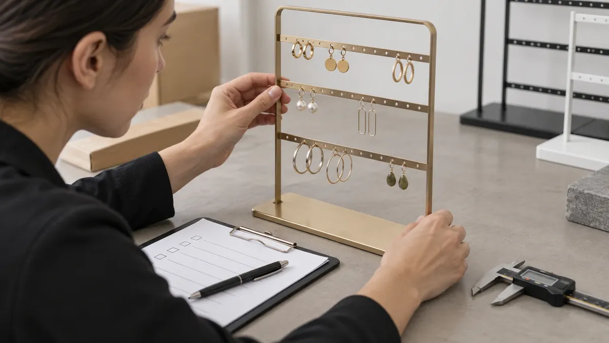 Buyer sample review for Metal Earring Holders