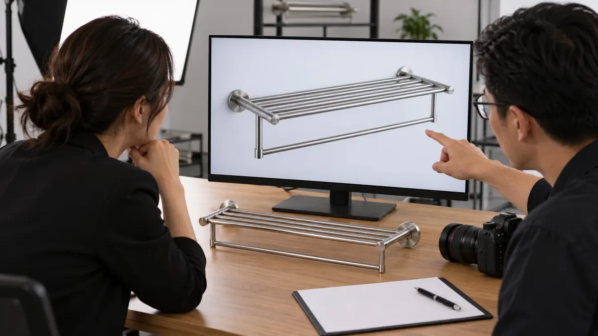 Buyer sample review for Retail Product Images for Metal Hardware