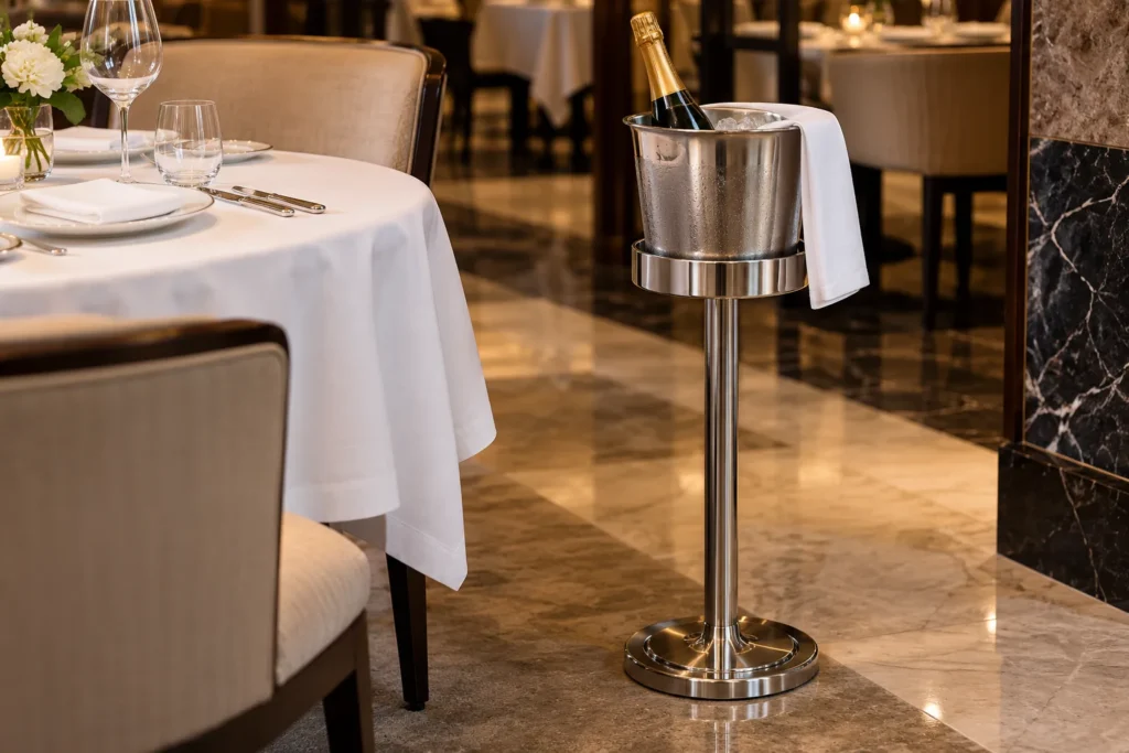 Ice Bucket Stand Specification: Vessel Seating and Tableside-Service Checks for Buyers