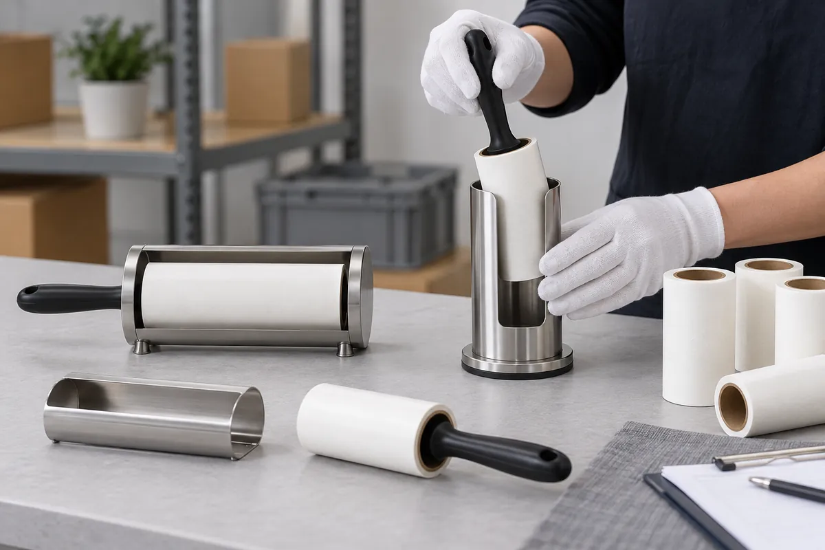 Roller orientation and handle access interface detail