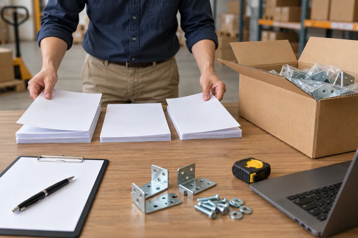 Separate hardware-order delivery, payment and ownership record flow