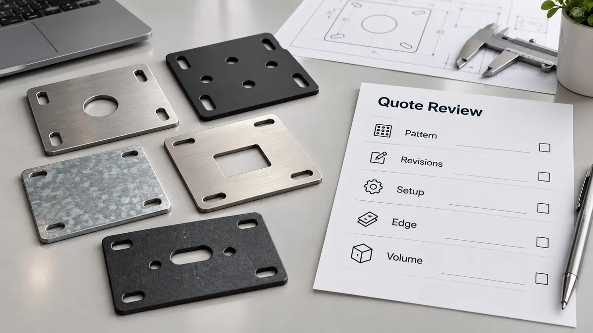 Buyer checklist for mounting plate revisions repeated features setup and volume assumptions