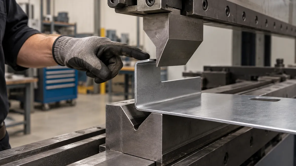 Tool access review around a formed sheet-metal flange